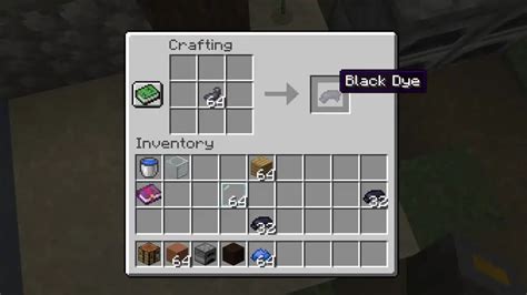 easiest way to get black dye in minecraft|black dye farm mc 1.20.